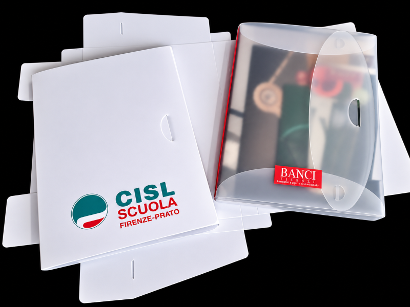 cartella porta documenti in polipropilene personalizzata