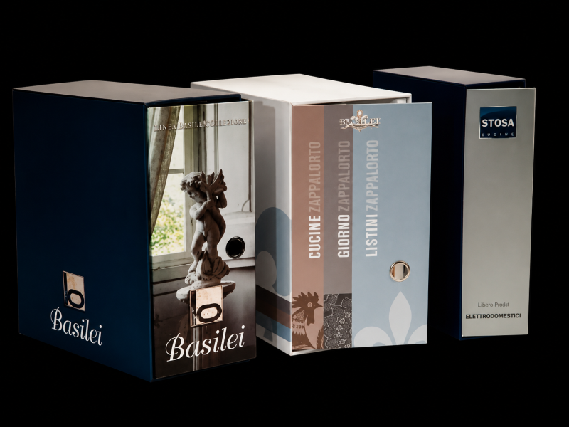 cofanetti porta cataloghi personalizzati